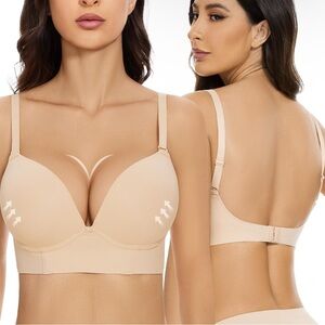 Seamless Push-Up Bra - Nude